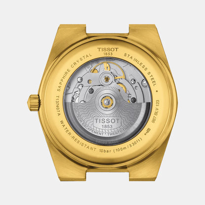 Tissot PRX POWERMATIC 80 Men Automatic Champagne Dial Analog Stainless Steel Watch - T1374073302100
