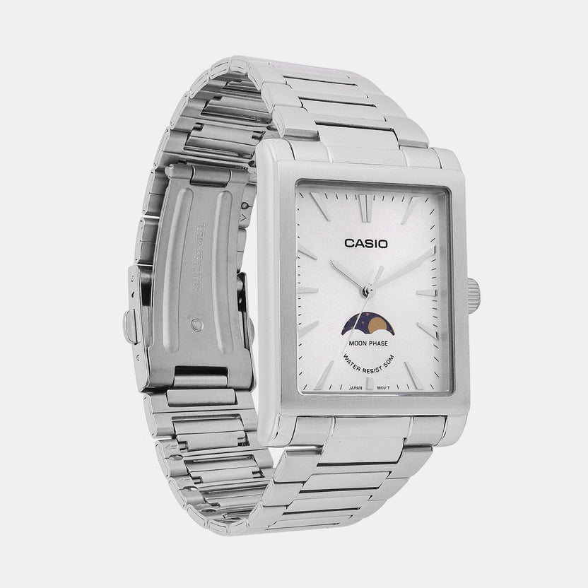 Enticer Men Quartz White Dial Analog Stainless Steel Watch A2171