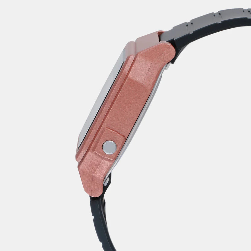 Casio Youth Unisex Quartz Rose Gold Dial Digital Resin Watch I113