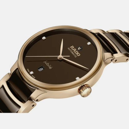 Rado Centrix Unisex Automatic Brown Dial Analog Stainless Steel Watch R30017712