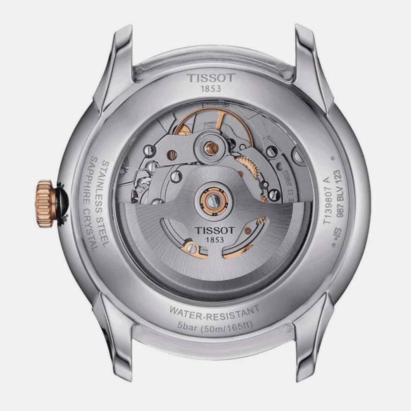 Tissot Chemin Des Tourelles Men Automatic Silver Dial Analog Stainless steel Watch T1398072203800