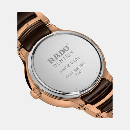 Rado Centrix Women Quartz Brown Dial Chronograph Ceramic Watch R30024712