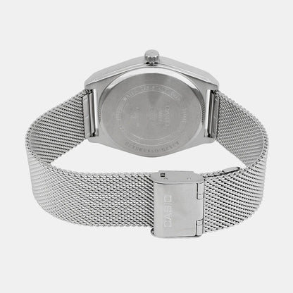Enticer Men Quartz Blue Dial Analog-Digital Mesh Watch A2086