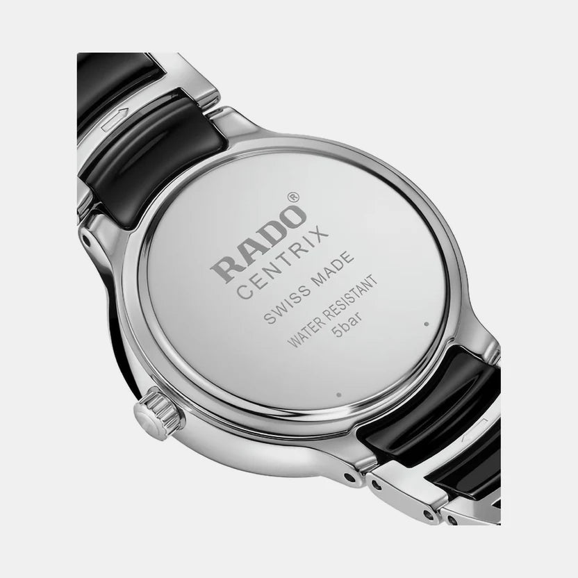 Rado Centrix Women Quartz Black Dial Chronograph Ceramic Watch R30026152