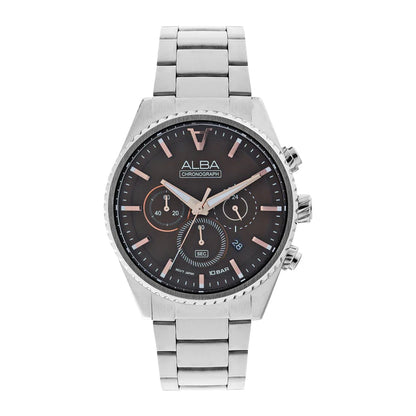 Alba AT3H83X1 Coffee Brown Chronograph