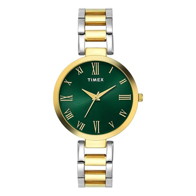 TIMEX Analog Watch for Woman with Round Dial & Water Resistant Women's TW000X274