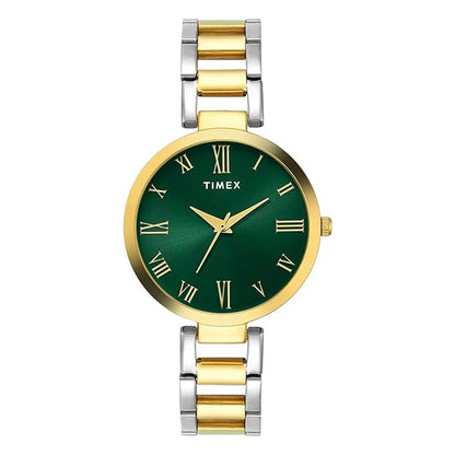 TIMEX Analog Watch for Woman with Round Dial & Water Resistant Women's TW000X274