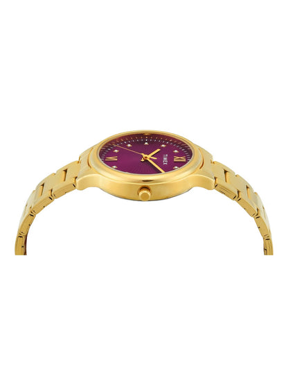 TIMEX Trendline Women Quartz Purple Dial Analog Stainless Steel Watch TWTL12113