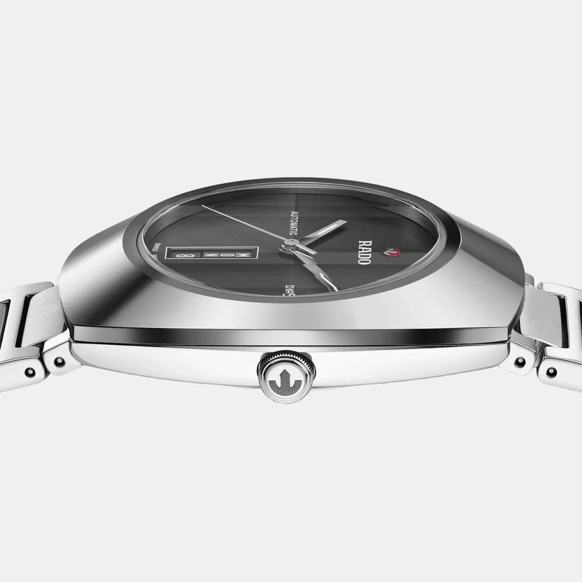 Rado Diastar Unisex Automatic Grey Dial Analog Stainless Steel Watch R12160103