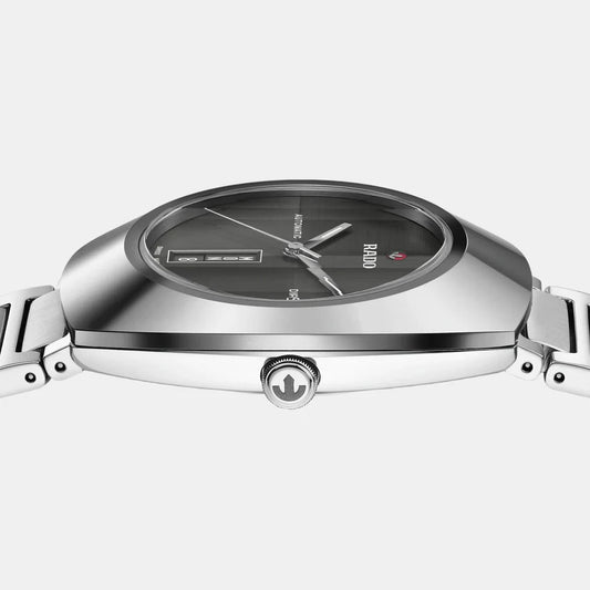 Rado Diastar Unisex Automatic Grey Dial Analog Stainless Steel Watch R12160103