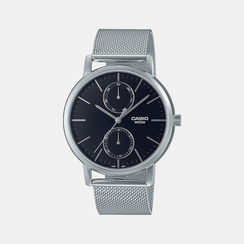 Enticer Men Quartz Black Dial Chronograph Stainless Steel Watch A2064