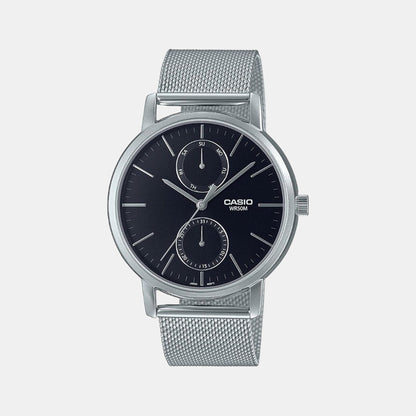 Enticer Men Quartz Black Dial Chronograph Stainless Steel Watch A2064