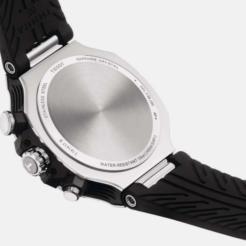 Tissot T-Race Men Quartz White Dial Chronograph Silicone Watch T1414171701100