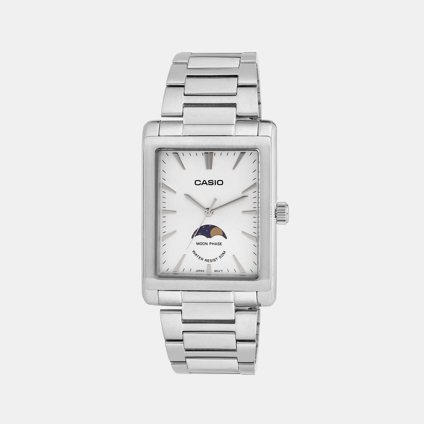 Enticer Men Quartz White Dial Analog Stainless Steel Watch A2171
