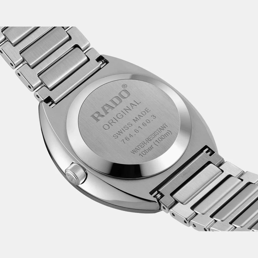 Rado Diastar Unisex Automatic Grey Dial Analog Stainless Steel Watch R12160103