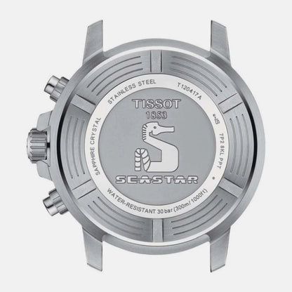 Tissot Seastar 1000 Men Quartz Black Dial Chronograph Silicone Watch T1204171705103
