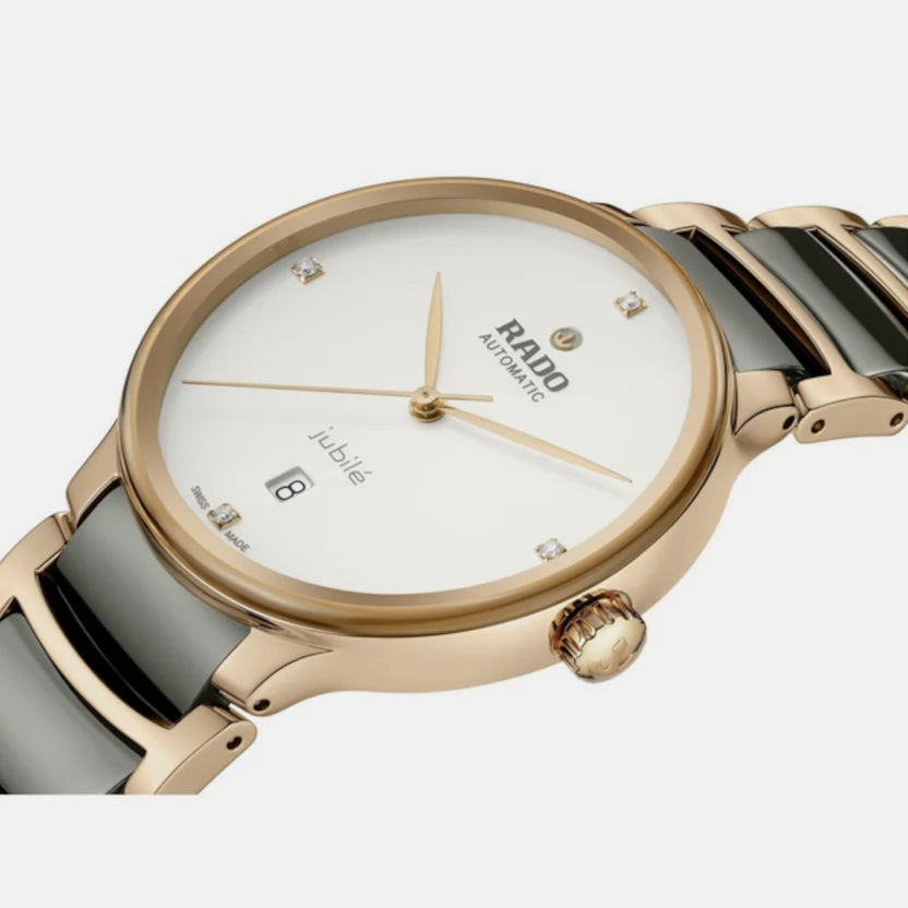 Rado Centrix Unisex Automatic White Dial Analog Stainless Steel Watch R30017722