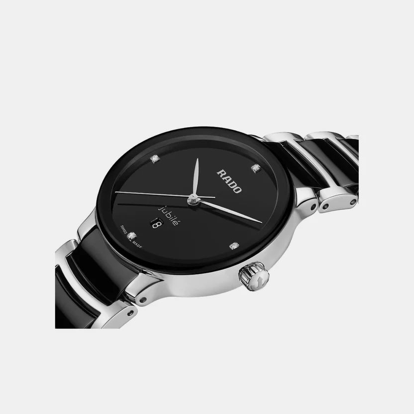 Rado Centrix Women Quartz Black Dial Analog Ceramic Watch R30026712