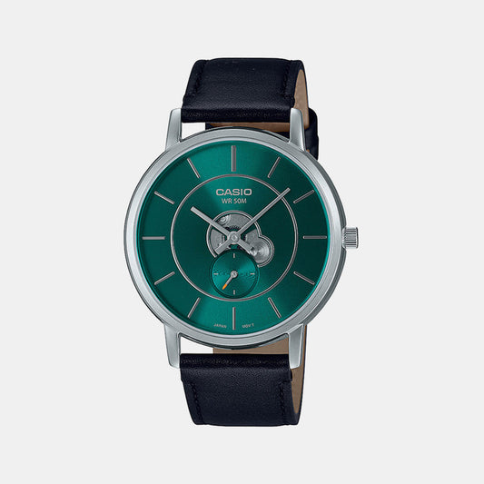 Enticer Men Quartz Green Dial Analog Leather Watch A2132
