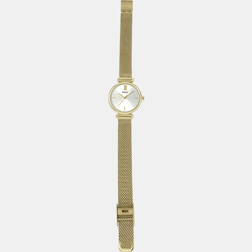 Enticer Women Quartz White Dial Analog Mesh Watch A2127
