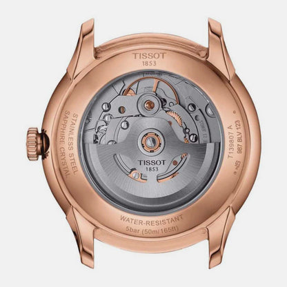 Tissot Chemin Des Tourelles Men Automatic Leather Watch T1398073603100