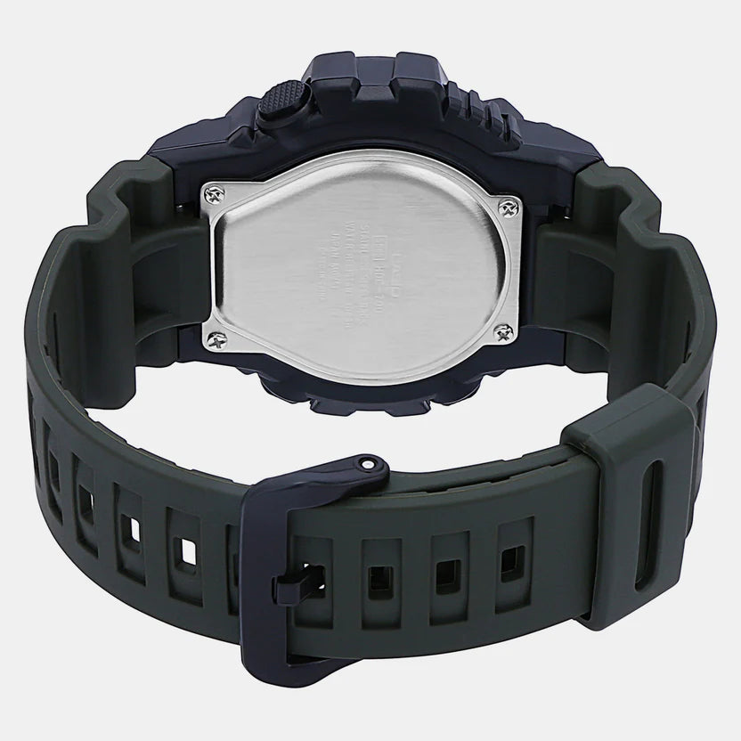 Casio Youth Men Quartz Black Dial Analog-Digital Resin Watch D155