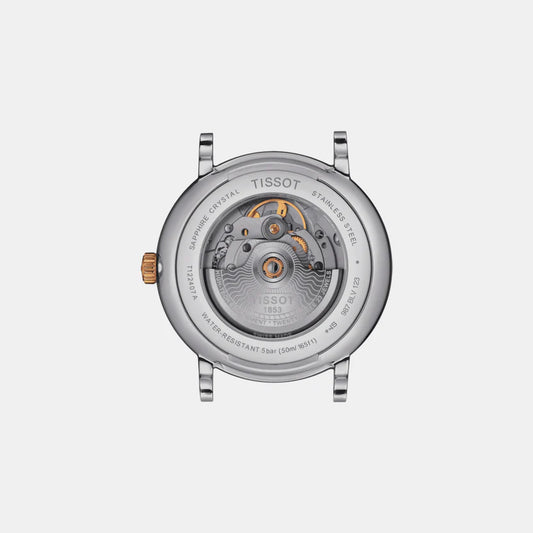 Tissot Carson Men Automatic Silver Dial Analog Stainless Steel Watch T1224072203101