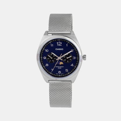 Enticer Men Quartz Blue Dial Chronograph Mesh Watch A2179