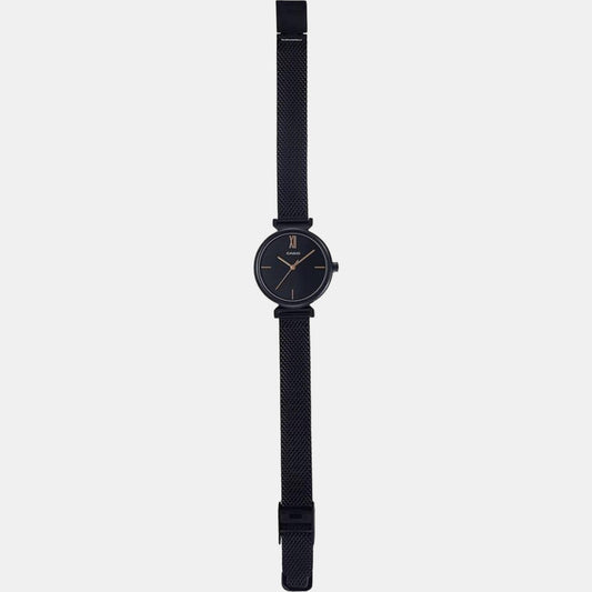 Enticer Women Quartz Black Dial Analog Mesh Watch A2126