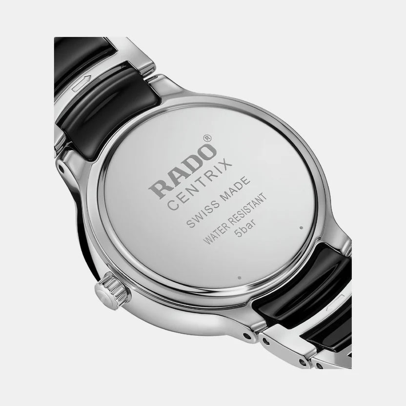 Rado Centrix Women Quartz Black Dial Analog Ceramic Watch R30026712