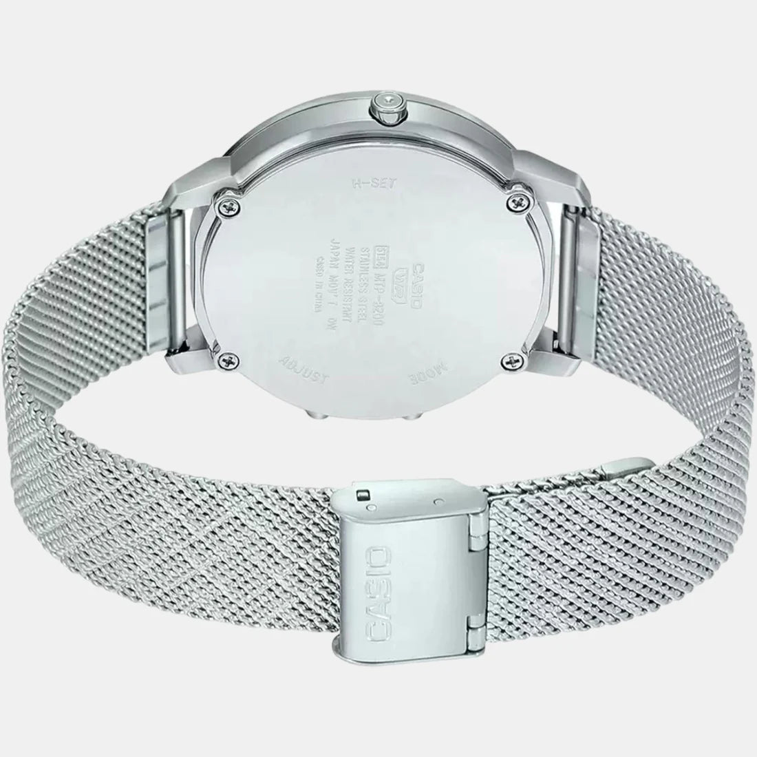 Casio Enticer Men Quartz Black Dial Analog Stainless Steel Watch A1961