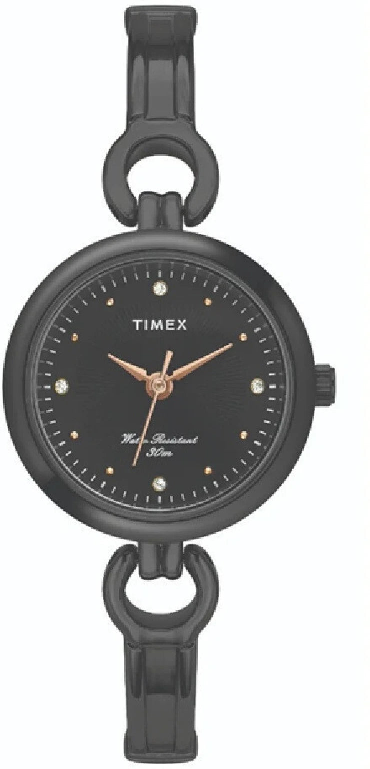 TIMEX Trendline Round 39mm Black Dial Analog Watch  - For Couple TW00PR264