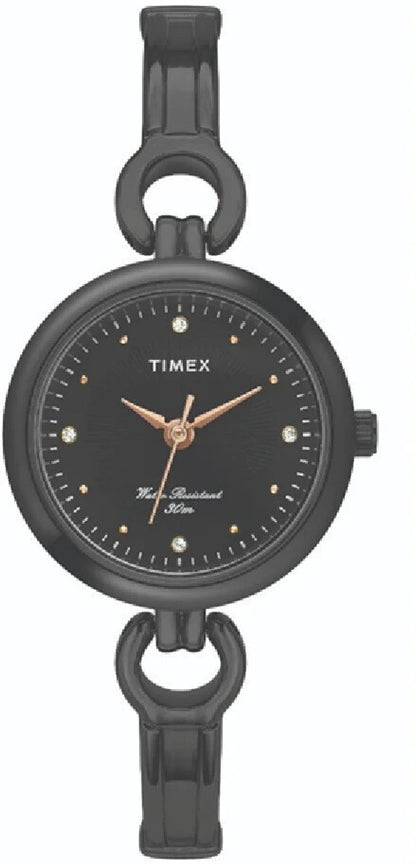 TIMEX Trendline Round 39mm Black Dial Analog Watch  - For Couple TW00PR264