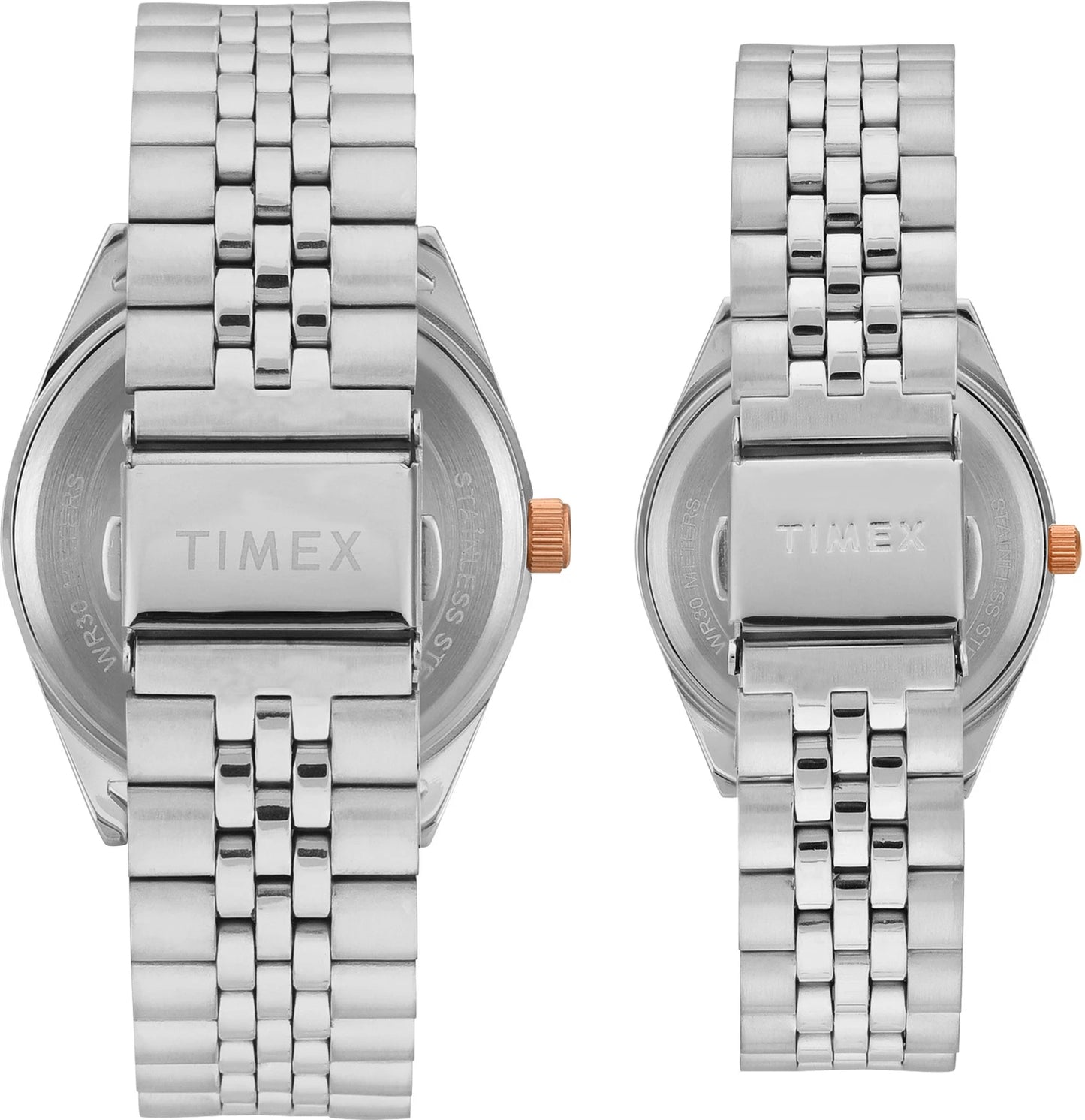 TIMEX Trendline Round 43mm Silver Dial Analog Watch  - For Couple TW00PR343