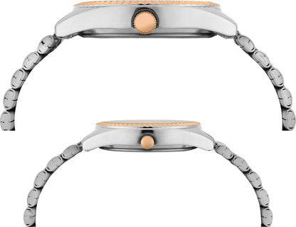 TIMEX Trendline Round 43mm Silver Dial Analog Watch  - For Couple TW00PR343