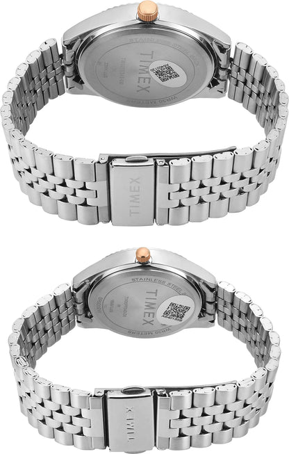 TIMEX Trendline Round 43mm Silver Dial Analog Watch  - For Couple TW00PR343