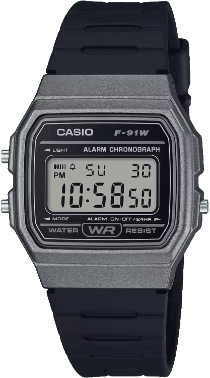 Casio D411 - F-91WM-1BDF Youth Watch