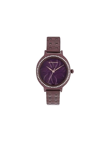 Giordano Analog Purple Dial Women's Watch GD-2039-11