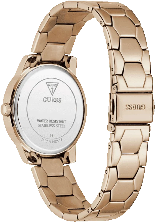 GUESS Round 34mm Brown Dial Analog Women Watch - GW1028L4