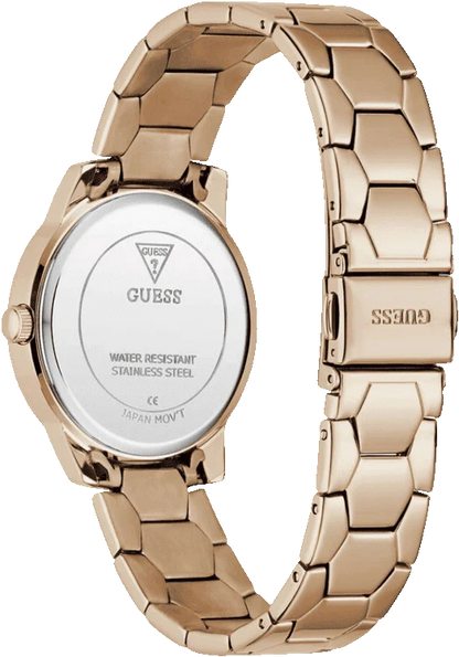GUESS Round 34mm Brown Dial Analog Women Watch - GW1028L4
