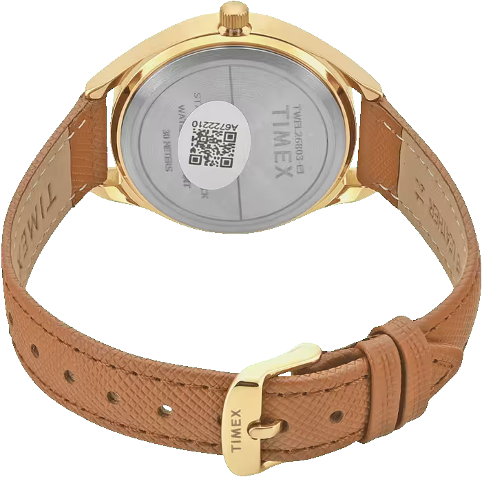 Timex Trendline Women Quartz Silver Dial Analog Leather Watch TWEL26803