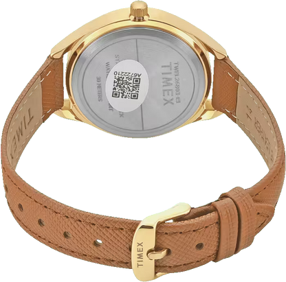 Timex Trendline Women Quartz Silver Dial Analog Leather Watch TWEL26803
