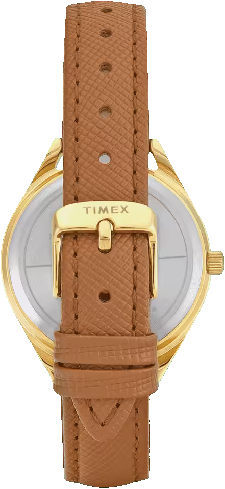 Timex Trendline Women Quartz Silver Dial Analog Leather Watch TWEL26803