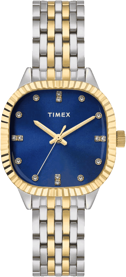 Timex Trendline Women Quartz Blue Dial Analog Stainless Steel Watch TWEL27301