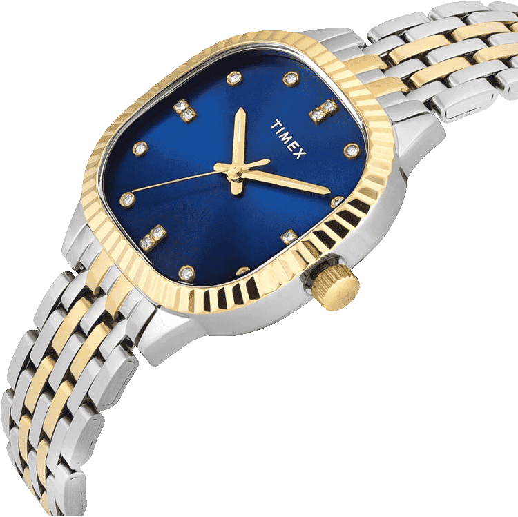 Timex Trendline Women Quartz Blue Dial Analog Stainless Steel Watch TWEL27301
