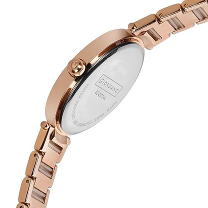 Giordano Analog Rose Gold Dial Women's Watch with Rose Gold Band GD-2073-44