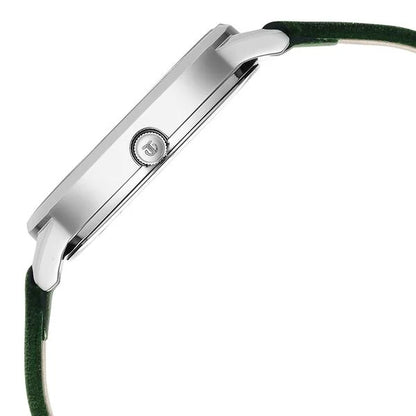 Titan Neo Quartz Analog Green Dial Leather Strap Watch For Women nu2648sl11