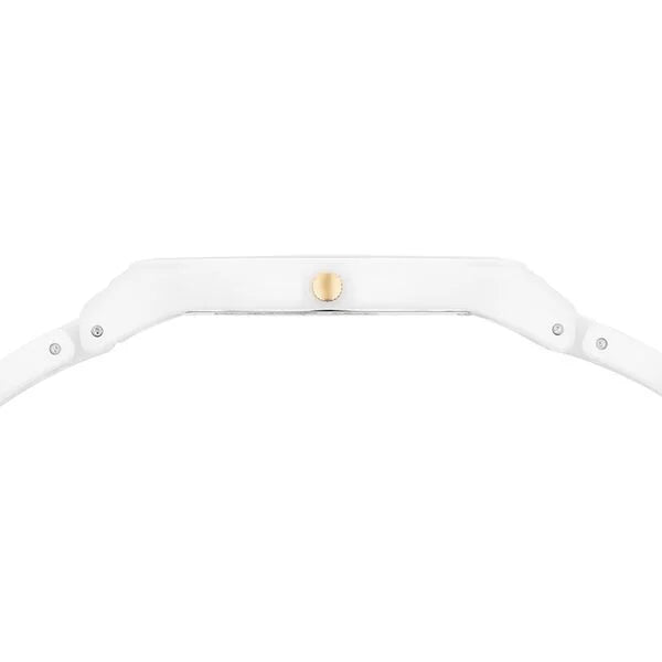 Titan Edge Ceramic Quartz in Arctic White Dial Watch for Women NU2653QC04