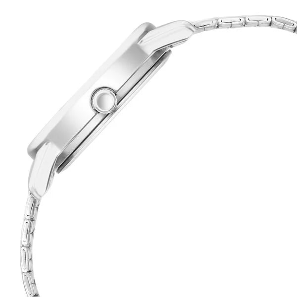 Titan Karishma Quartz Analog Blue Dial Silver Stainless Steel Strap Watch For Women nu2760sm02