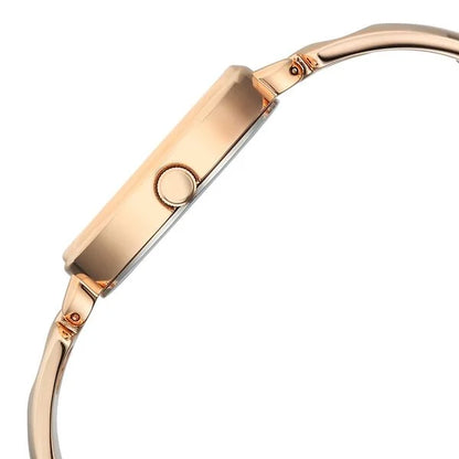 Titan Raga Contempore Quartz Analog Rose Gold Mother Of Pearl Dial Metal Strap Watch For Women nu2774wm01f